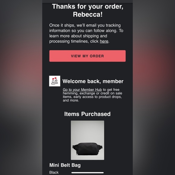 NWT Lululemon Mini Belt Bag in Black - Picture 10 of 10